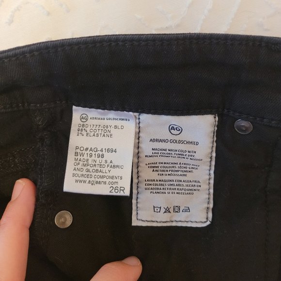 AG Farrah Skinny Ankle in Distressed Black - Picture 4 of 6